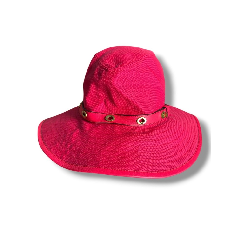 Coach VTG Bonnie Sun Bucket Hat Watermelon Signature‎ Turnlock Sz M-L NWT